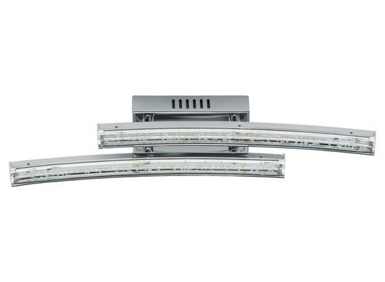 LED-Wandleuchte Pertini - Chromfarben/Transparent, MODERN, Kunststoff/Metall (33/6/7,5cm) LED-Wandleuchte Pertini - Chromfarben/Transparent, MODERN, Kunststoff/Metall (33/6/7,5cm)