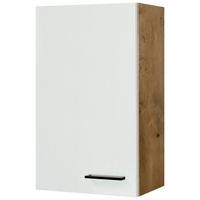Horní kuchyňská skříňka AVILA AVILA H 50-89 - barvy dubu/černá, Konvenční, kov/kompozitní dřevo (50/89/32cm) - FlexWell