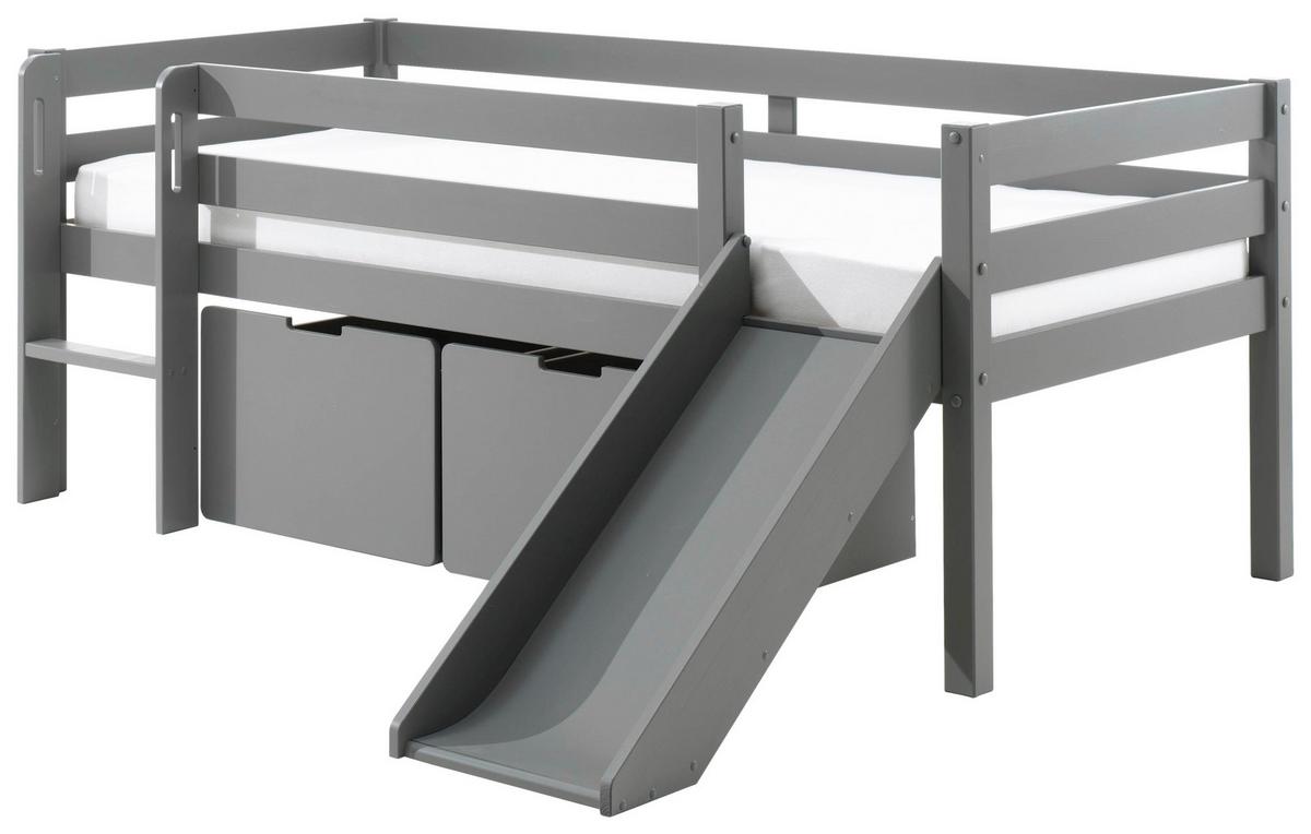 Spielbett Pino Grau 90x200cm - Grau, MODERN, Holz/Holzwerkstoff (90/200cm) - Vipack