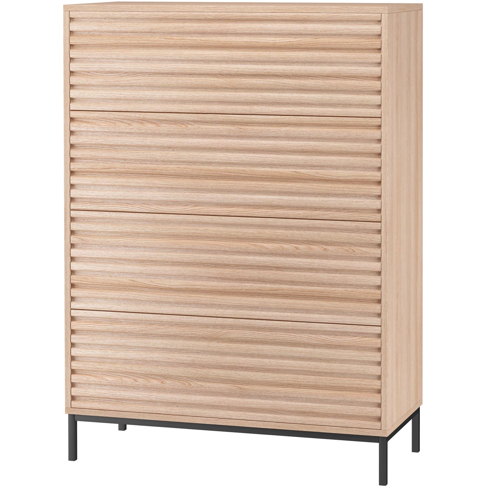 HIGHBOARD Celine Naturfarben B: 80 cm - Naturfarben, Design, Holzwerkstoff (80/110/35cm) - MID.YOU