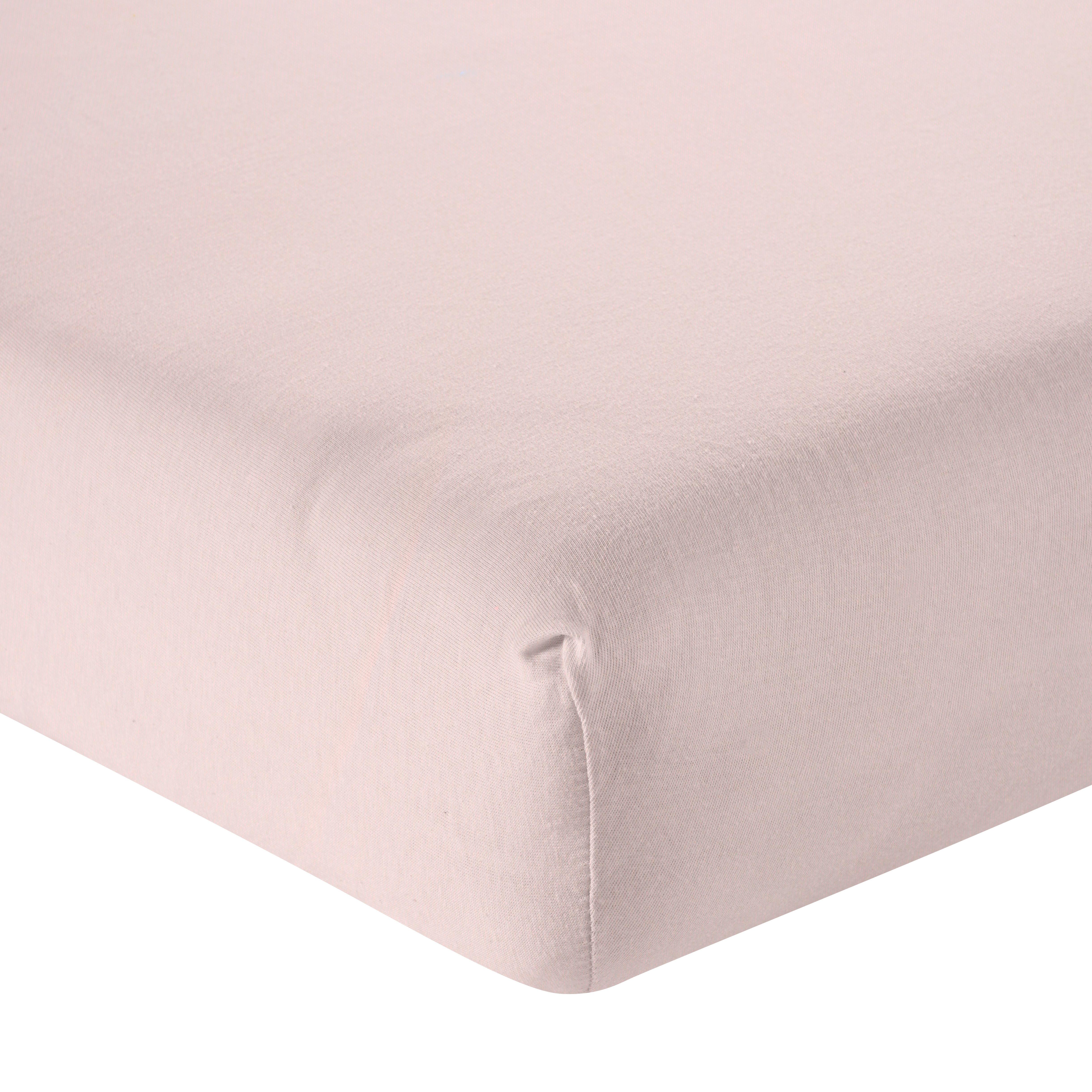Elastické prostěradlo Basic, 140-160/200/28cm - světle růžová, Moderní, textil (140/200cm) - Modern Living