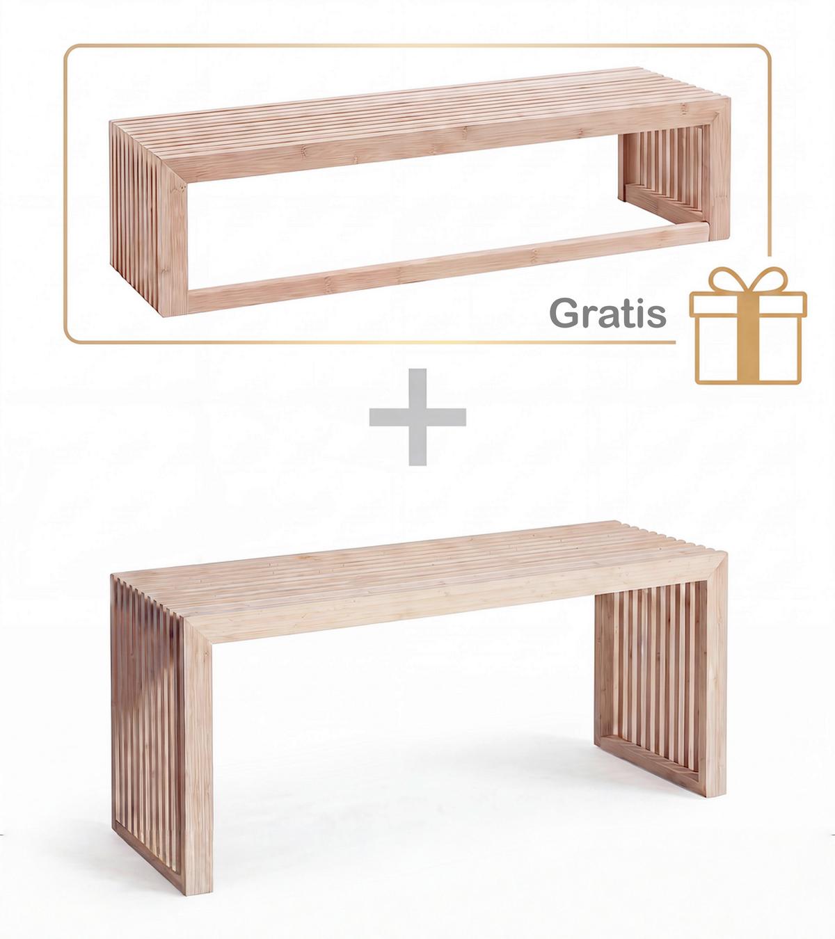 GARDEROBE Naturfarben B: 104cm - Naturfarben, Design, Holz (104/43/35cm) - Livetastic