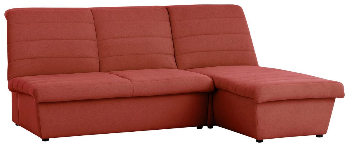 Ecksofa Looks Viii - Schwarz/Orange, Design, Textil (214/168cm) - LOOKS by W.Joop