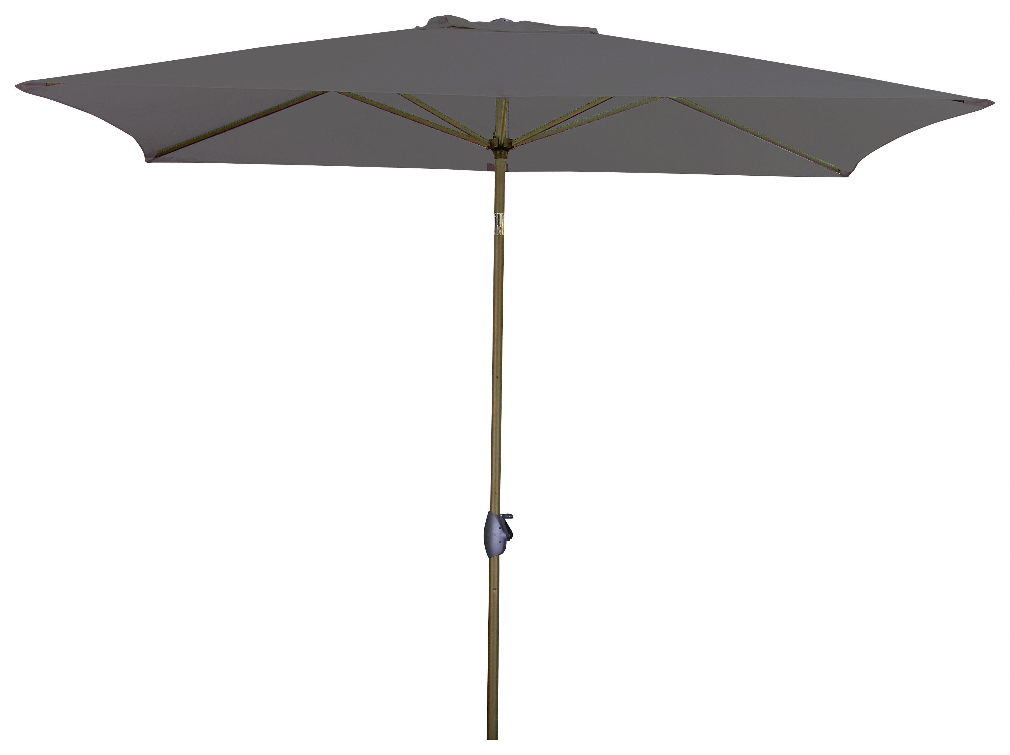 Sonnenschirm B/h/t: 250x257x200 Cm Anthrazit - Anthrazit/Alufarben, MODERN, Textil/Metall (250/257/200cm) - Doppler