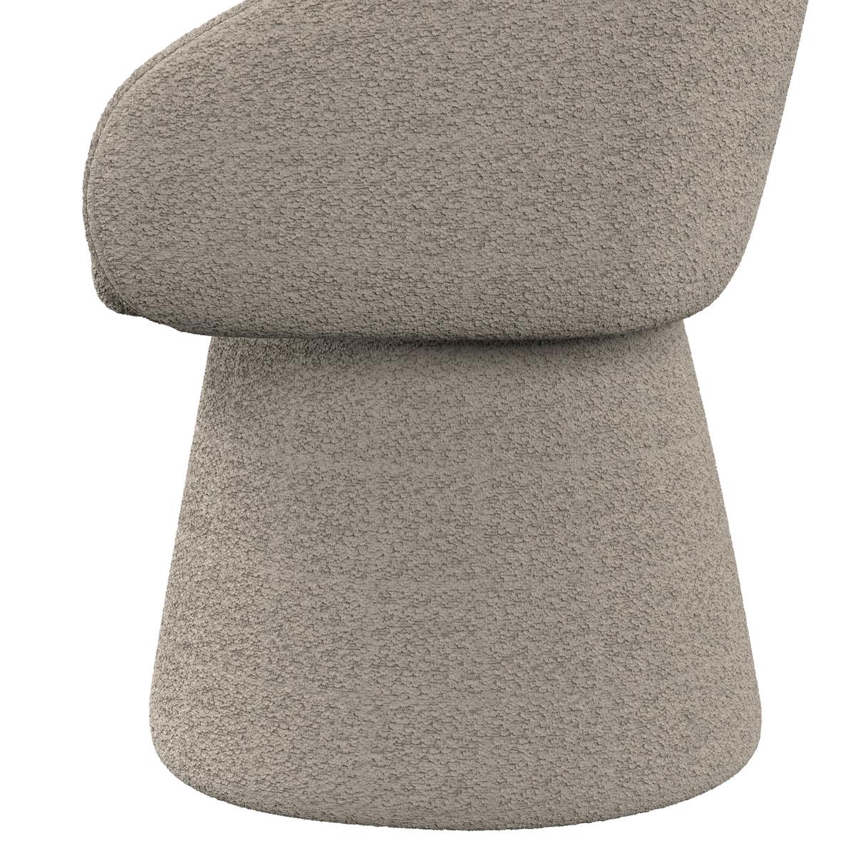 STOLIČKA S PODRÚČKAMI MAIA - sivá, Modern, kov/textil (60/84,5/59cm) - Bessagi Home