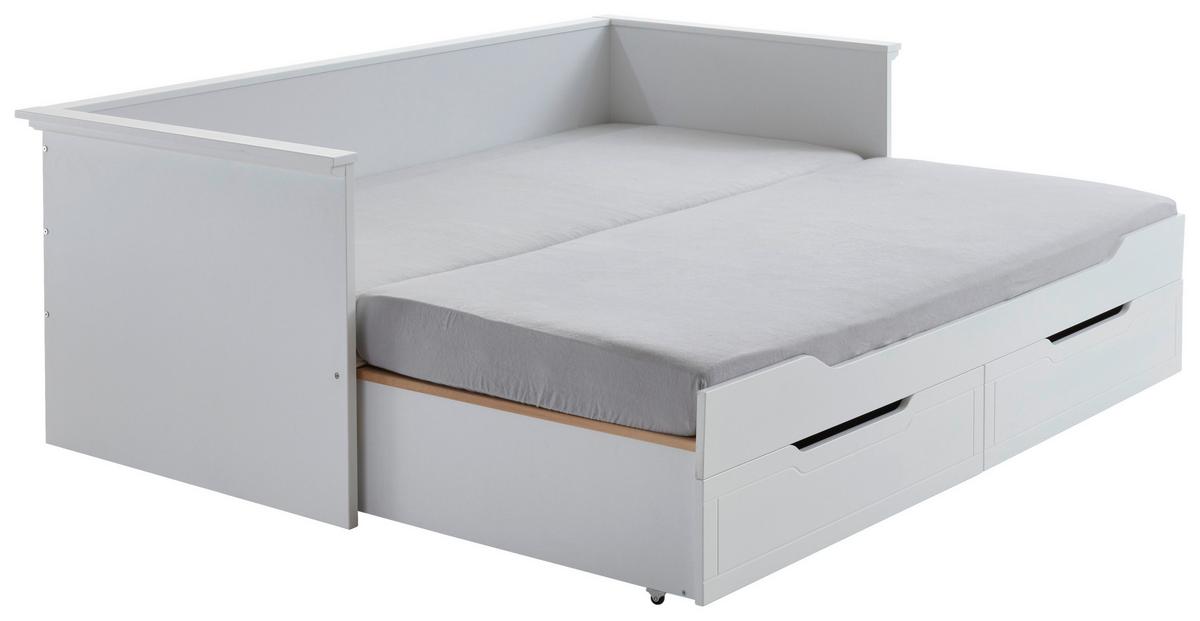 Postel 90-180x200cm - bílá/barvy buku, Moderní, dřevo/kompozitní dřevo (90/200cm) - MID.YOU