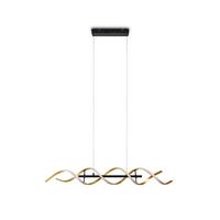 LED-Hängeleuchte 341810208 Sequence - Goldfarben/Alufarben, Design, Metall (104,5/16/150cm) - Trio Leuchten