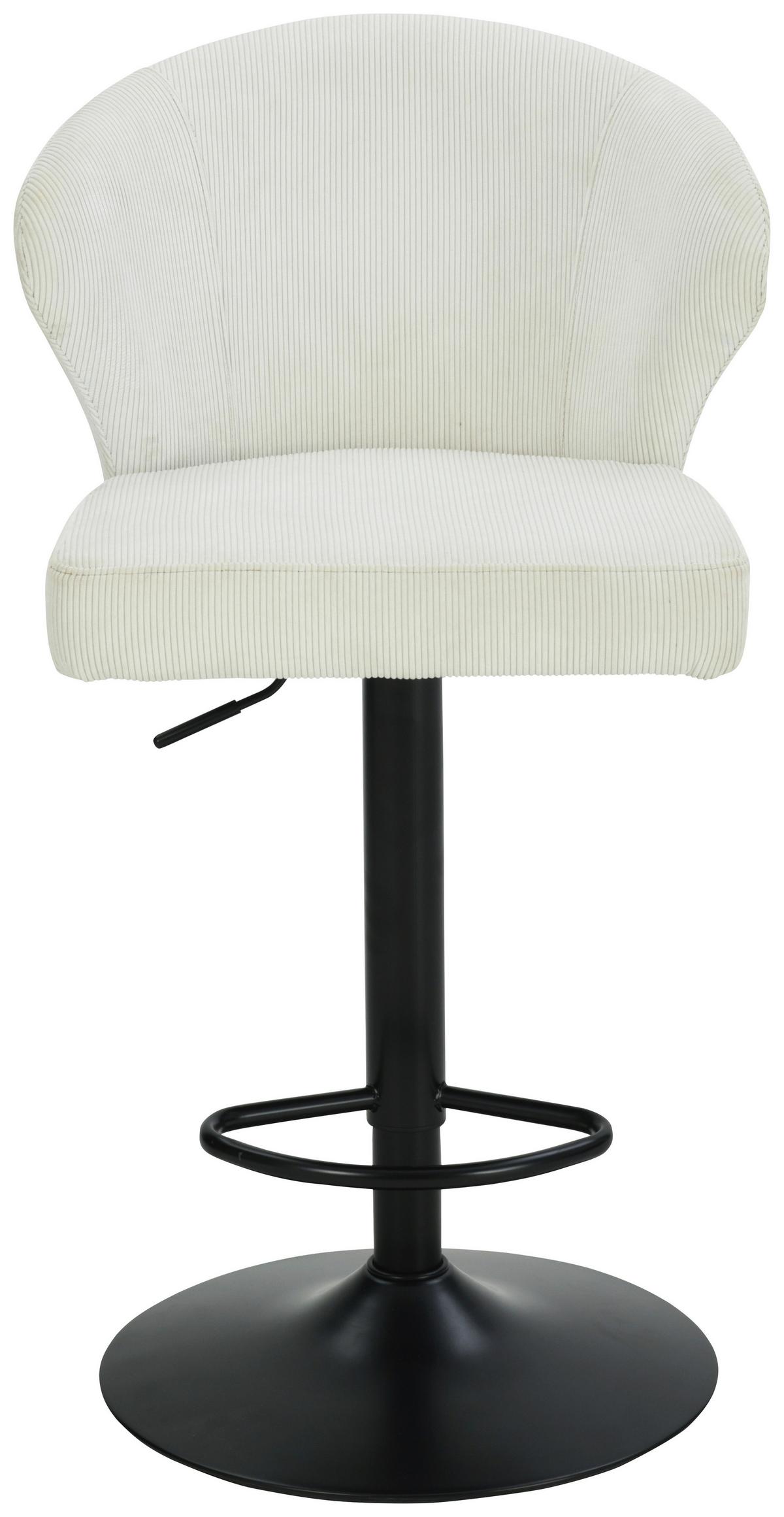 BAROVÁ ŽIDLE JANA CORD - černá/béžová, Moderní, kov/dřevo (54/110,5/93,5/56cm) - Based