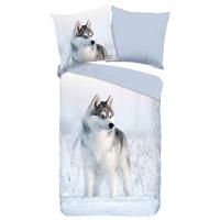 Wendebettwäsche Sachar Blau 155x220 Cm - Blau/Hellblau, Natur, Textil (155/220cm)