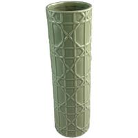 Dekovase Stella - Grün, KONVENTIONELL, Keramik (9/29,6cm) - Luca Bessoni