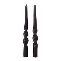 DLOUHÁ SVÍČKA CARINA - antracitová, Moderní, přírodní materiály (2,5/23cm) - Modern Living