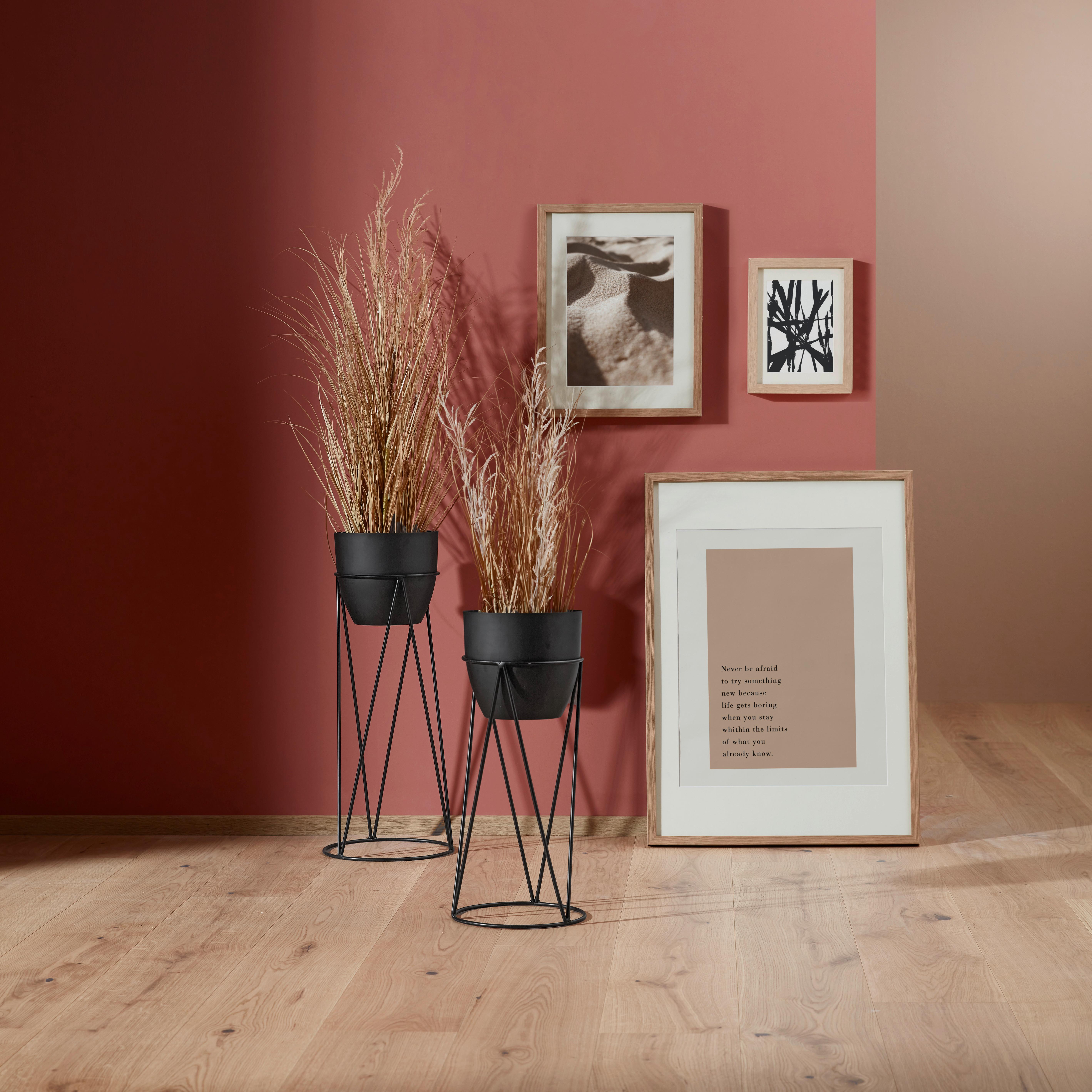 Obal na květináč Eastside, Ø/V: 25/60cm - černá, kov (25/60cm) - Mömax