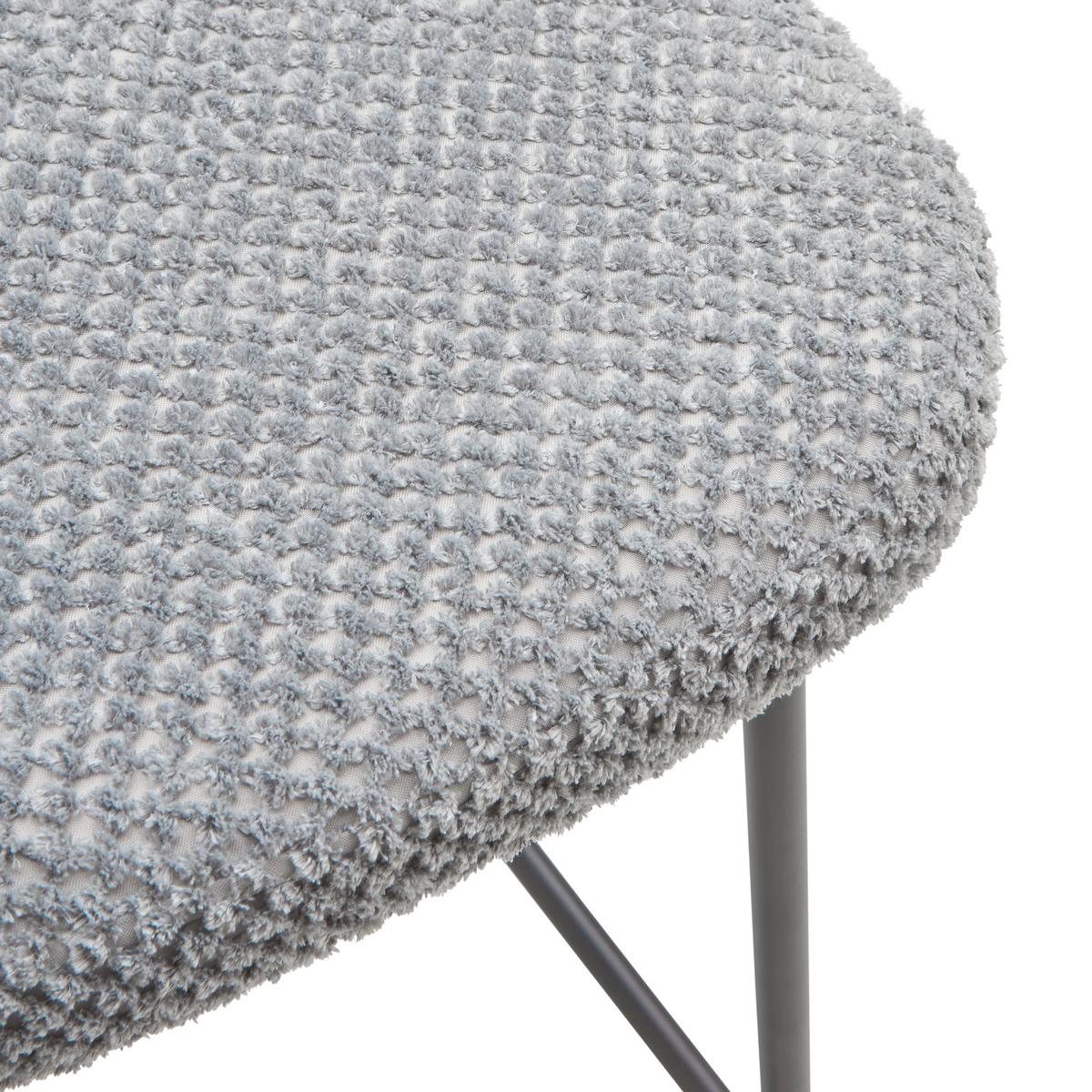 Barhocker Paris - Schwarz/Grau, LIFESTYLE, Holz/Textil (55/101/59cm) - Livetastic