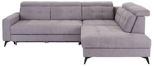 Ecksofa mit Bettfunktion Barletta Schwarz - Schwarz, MODERN, Textil (289/228cm) - Luca Bessoni