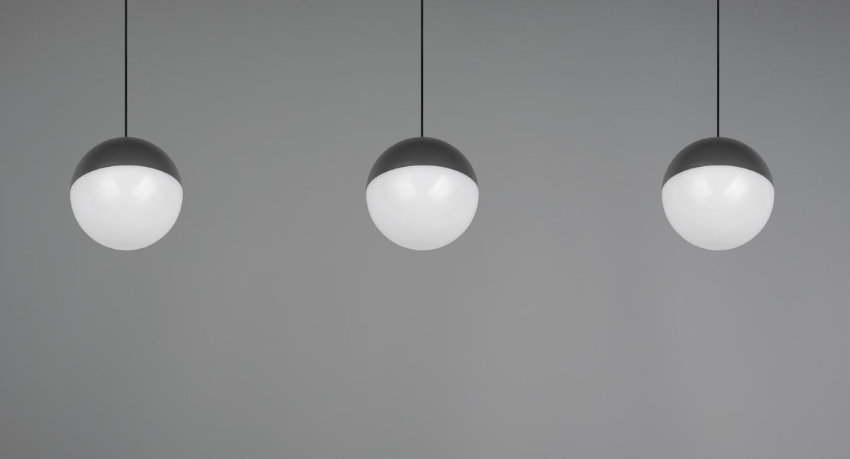 ZÁVĚSNÉ LED SVÍTIDLO SESTINE - černá, Moderní, kov/plast (60/9/150cm) - Mömax