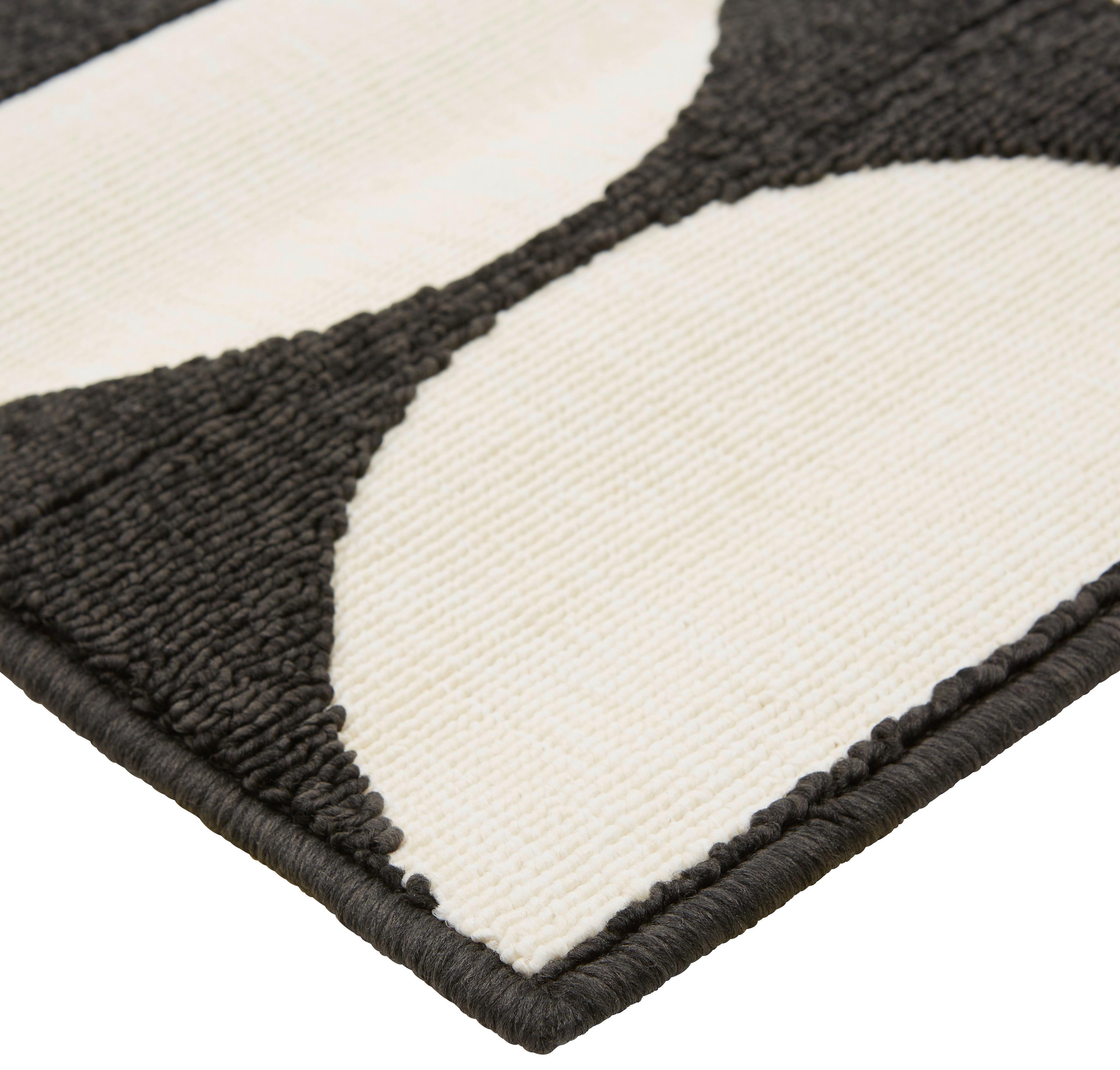 Koberec Tkaný Na Plocho Tommy 2, 120/170cm - černá/krémová, Moderní, textil (120/170cm) - Modern Living