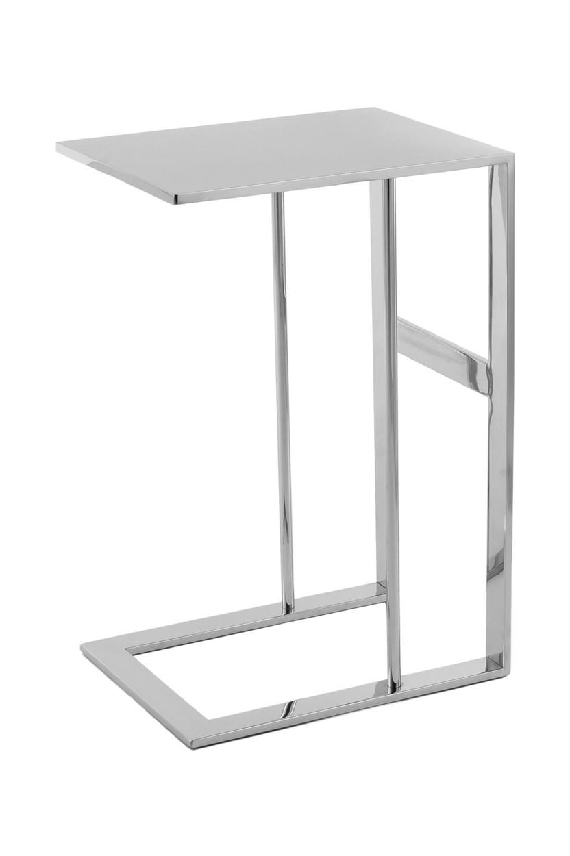 PRÍRUČNÝ STOLÍK STEN 100 SILBER - strieborná, Design, kov (40/60/30cm) - Kayoom