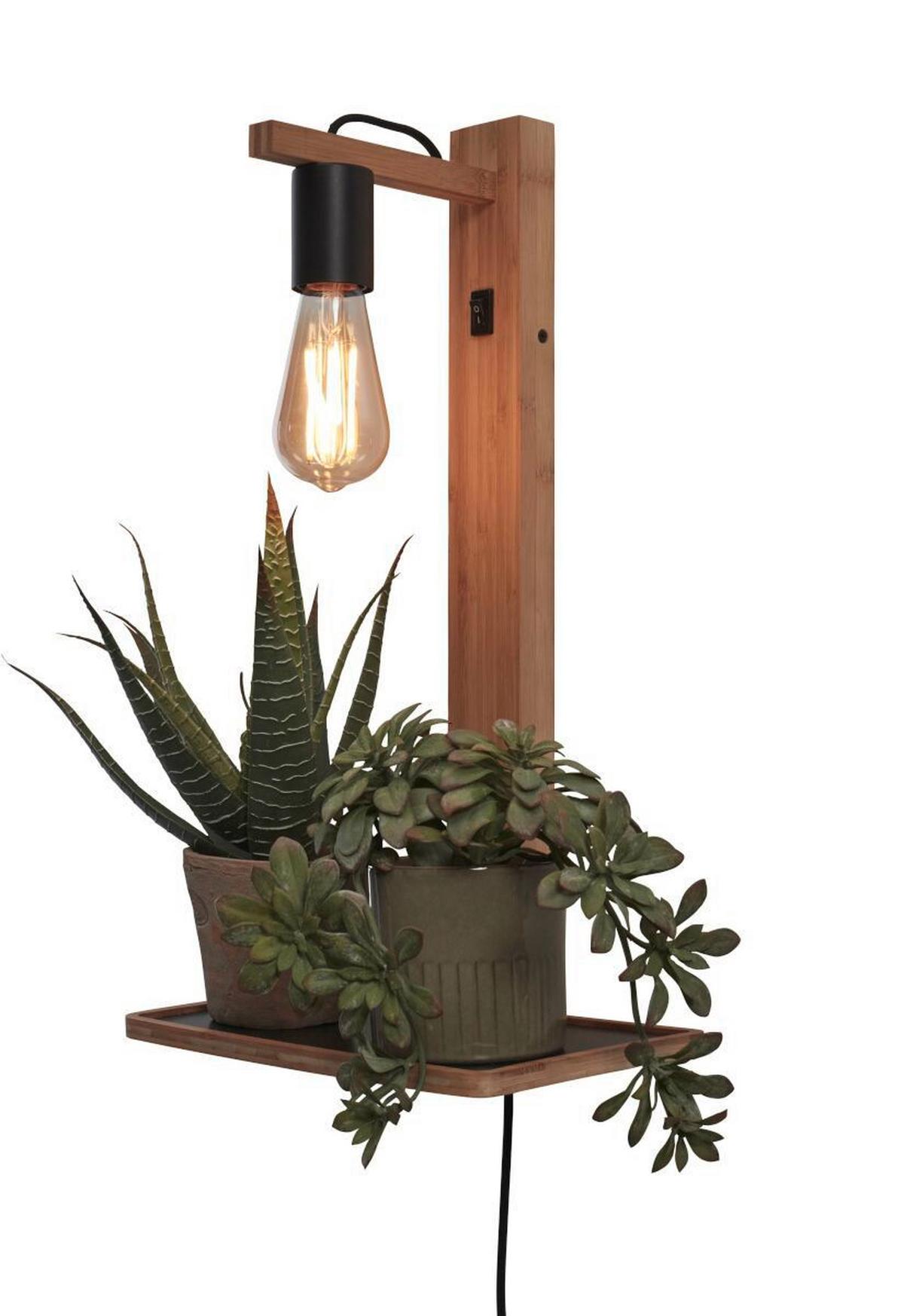 Wandleuchte Flores/W52/N - Naturfarben, Trend (30/18/52cm) - Good & Mojo