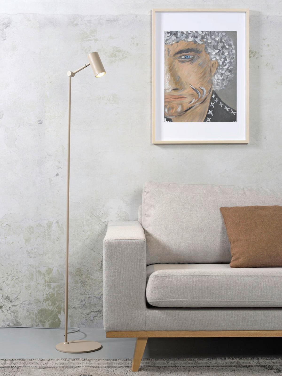 Stehlampe Montreux Sandfarben Mit Flexarm - Sandfarben, Basics, Metall (22/134/0,8cm) - It's about Romi