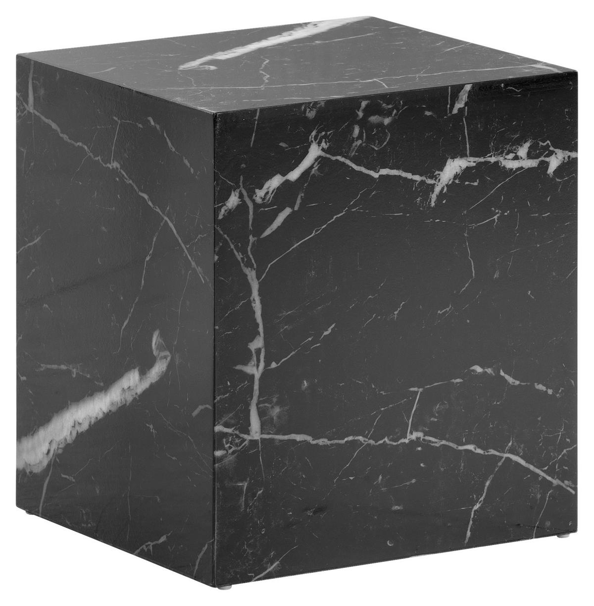 KONFERENČNÍ STOLEK MONOBLOC - vysoce lesklá černá, Lifestyle, kompozitní dřevo (40/40/45cm) - Livetastic