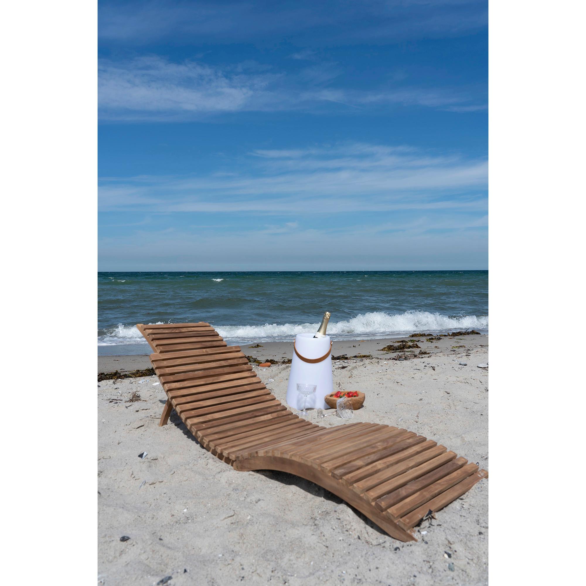 Sonnenliege Arrieta Braun B: 50 Cm - Braun, MODERN, Holz (50/25/160cm) - MID.YOU