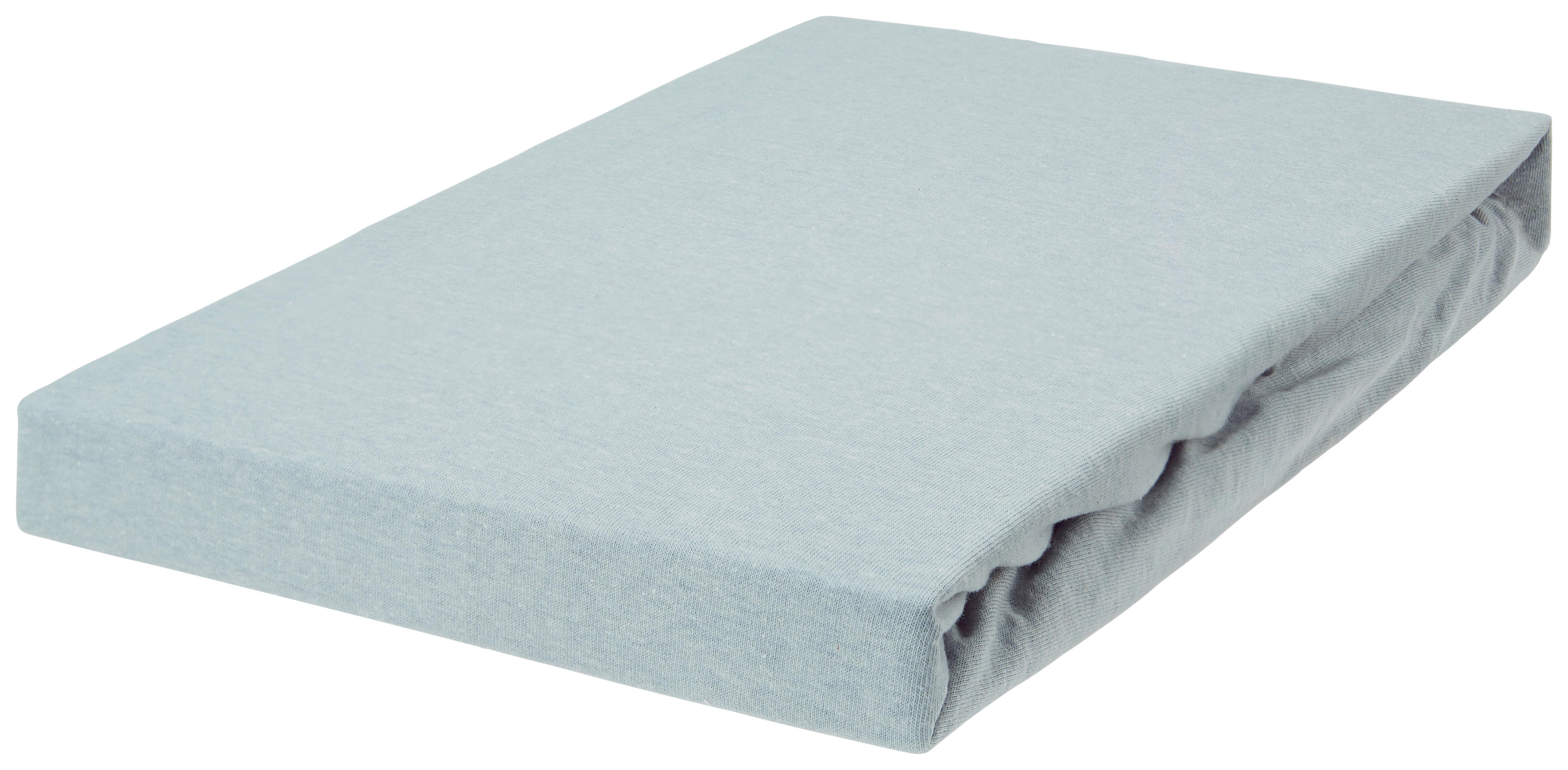 Spannleintuch Lana Silber 200x200 cm Mischgewebe - Silberfarben, MODERN, Textil (180-200/200cm) - Luca Bessoni