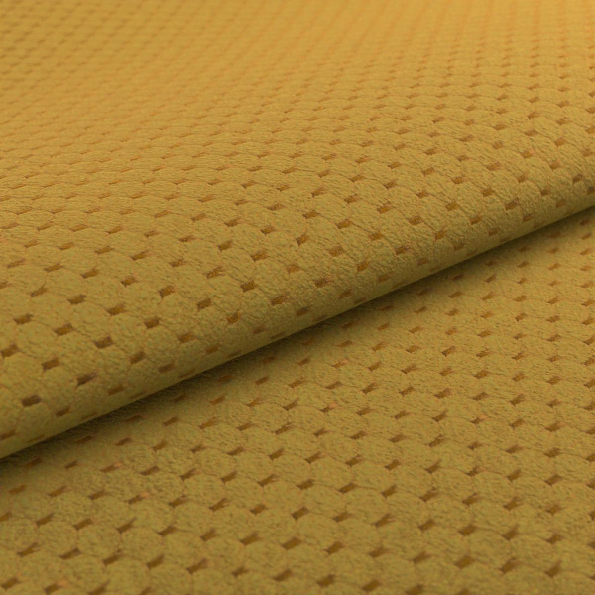 Hocker Gemini Senfgelb, B: 108cm - Chromfarben/Senfgelb, KONVENTIONELL, Textil (108/46/108cm)