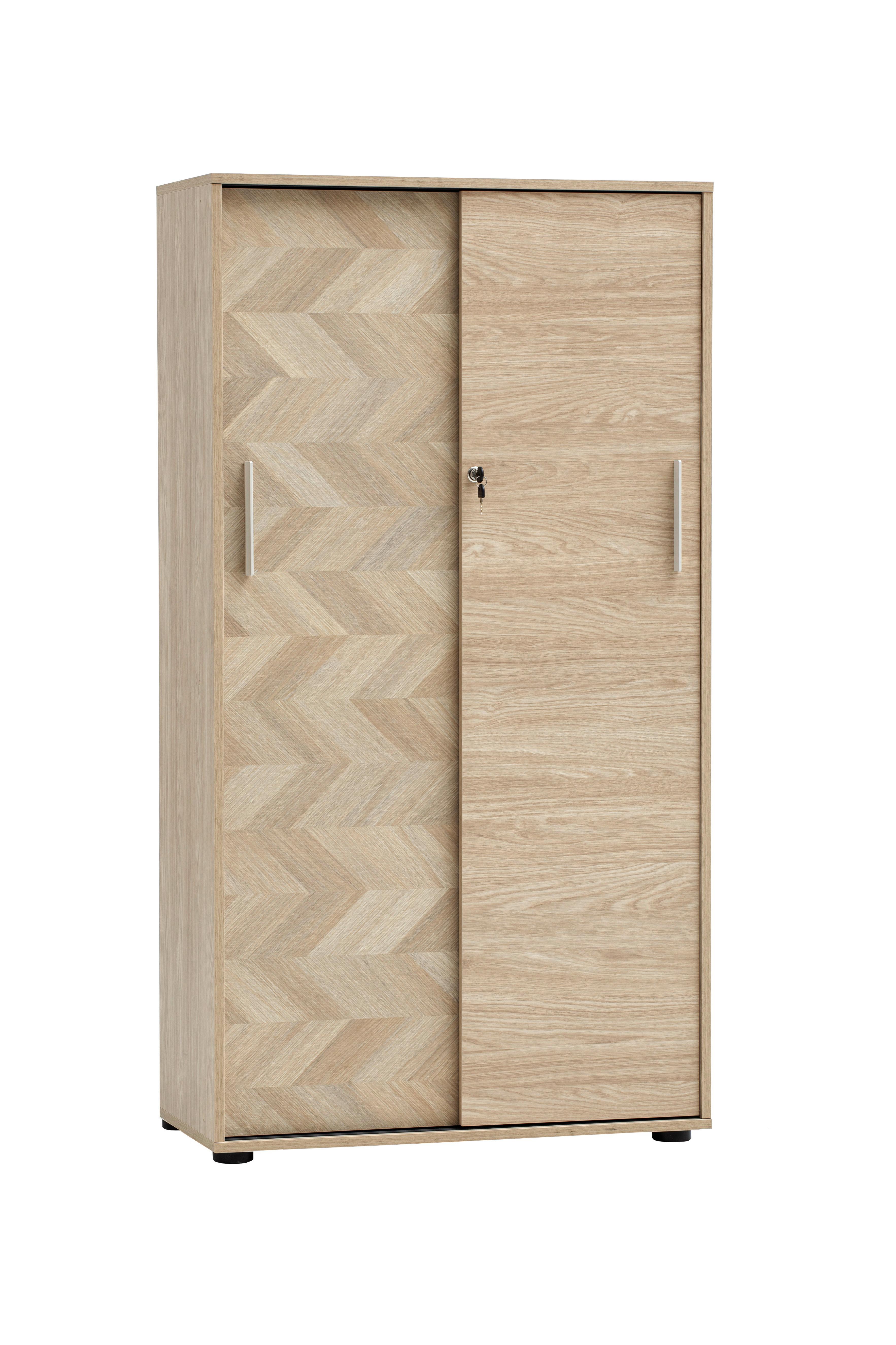 Aktenschrank Arezzo Eichefarben B: 80,1cm - Eichefarben, MODERN, Holzwerkstoff (80,1/150/38,2cm) - MID.YOU