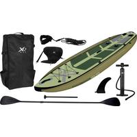 Stand-Up Paddle Board für Angler kaki/Grün - Hellgrün, LIFESTYLE, Kunststoff (330/99/15cm)