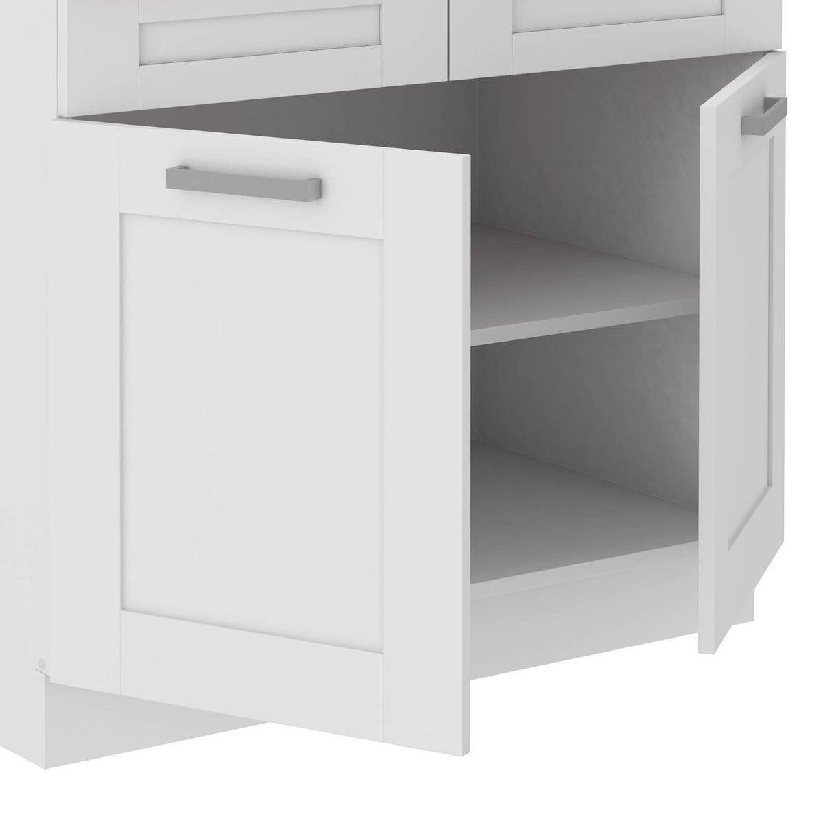 SKRINKA POD DREZ LUISA        SPU100 - biela/dub artisan, Romantik / Landhaus, kov/kompozitné drevo (100/86/60cm)