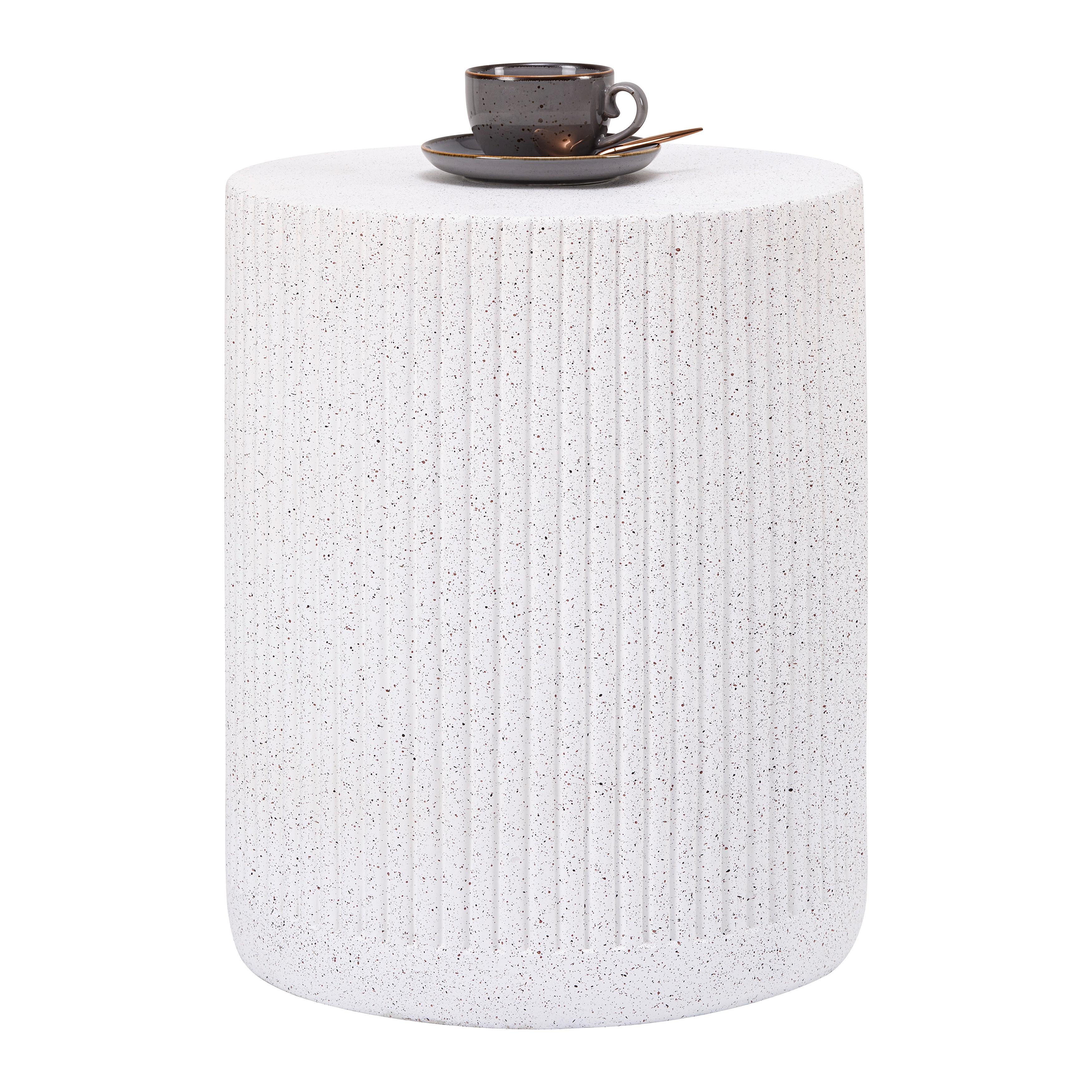 TABURETKA JASPER -TREND- - biela, Modern, kameň (39/48cm) - Mömax