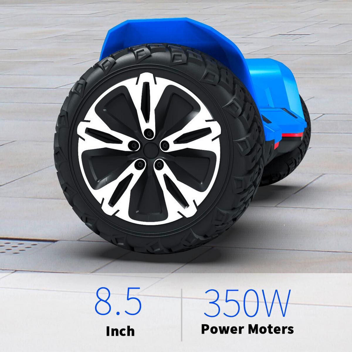 Self-Balancing Scooter Warrior Offroad L: 63 cm, LED-Lichter - Schwarz, Basics, Kunststoff/Metall (63/23,5/23,5cm)