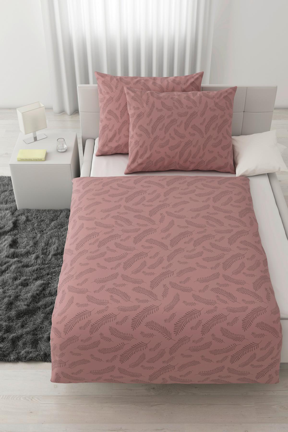 Povlečení Ferns XXL, 70/90 140/200cm - světle fialová, Moderní, textil (200/220cm) - Mömax