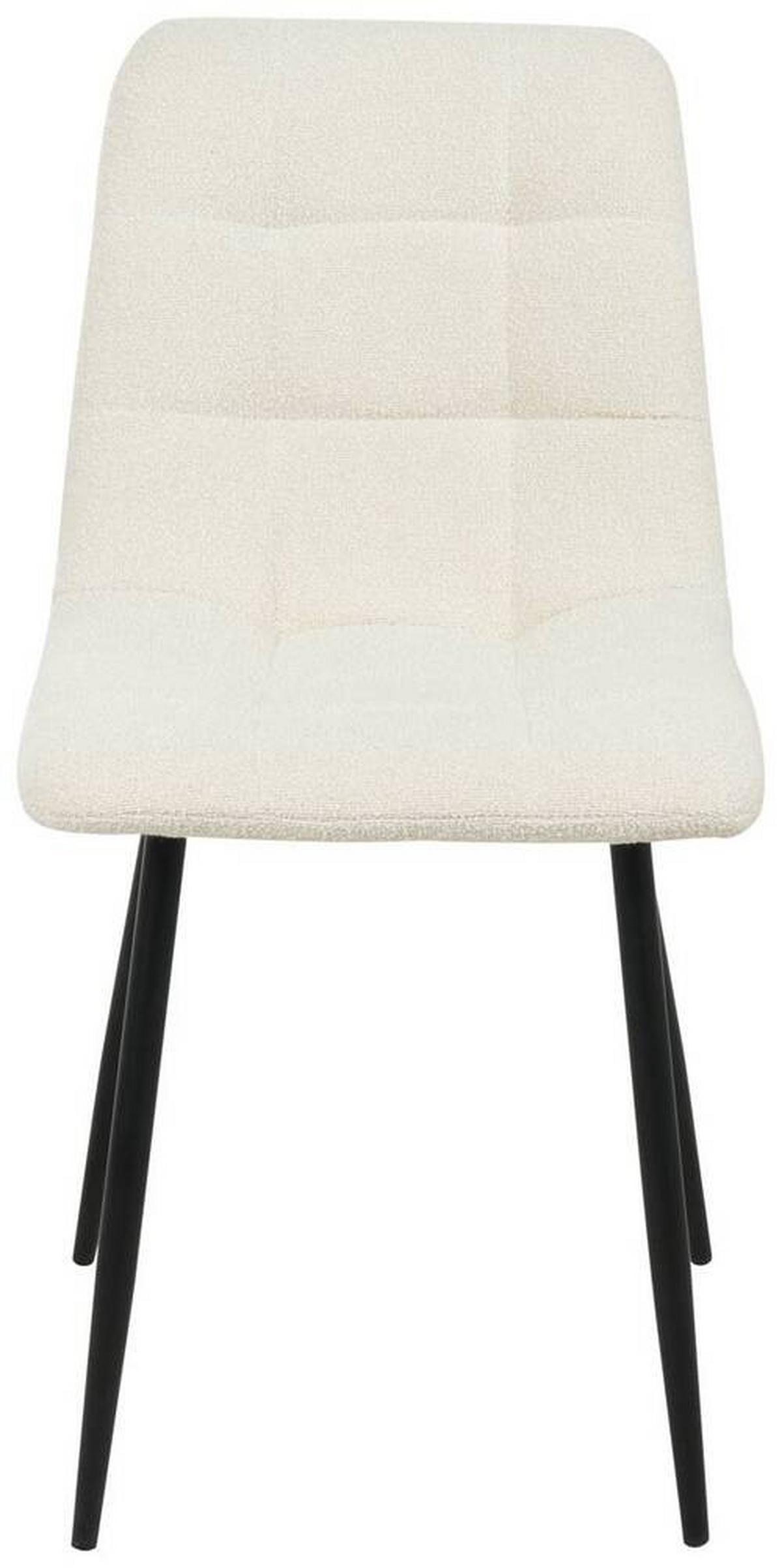 Stuhl Tarent - Schwarz/Weiß, MODERN, Holz/Textil (45/88/55cm) - MID.YOU