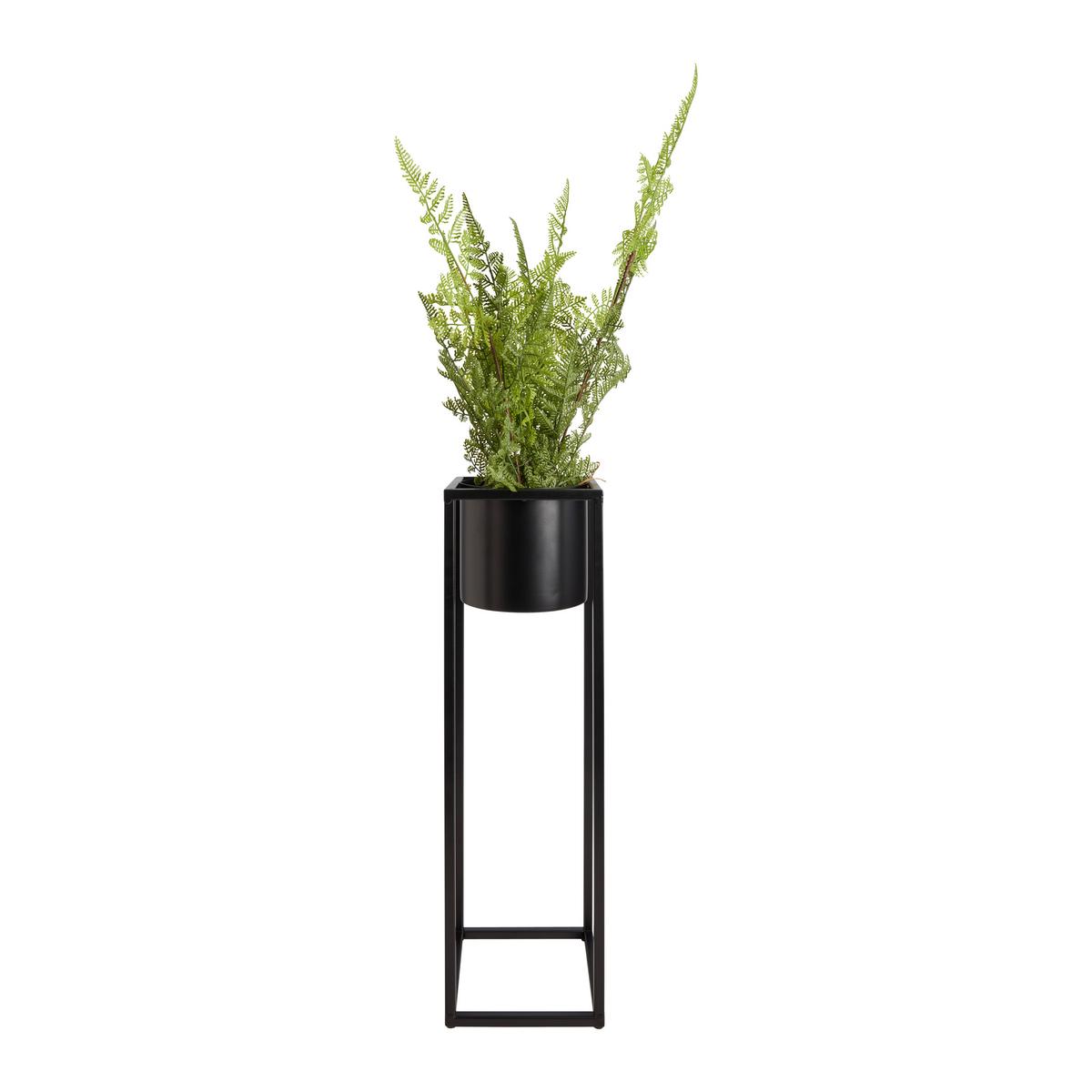 obal na květináč OLE -TOP- - černá, Moderní, kov (15/50/15cm) - Mömax