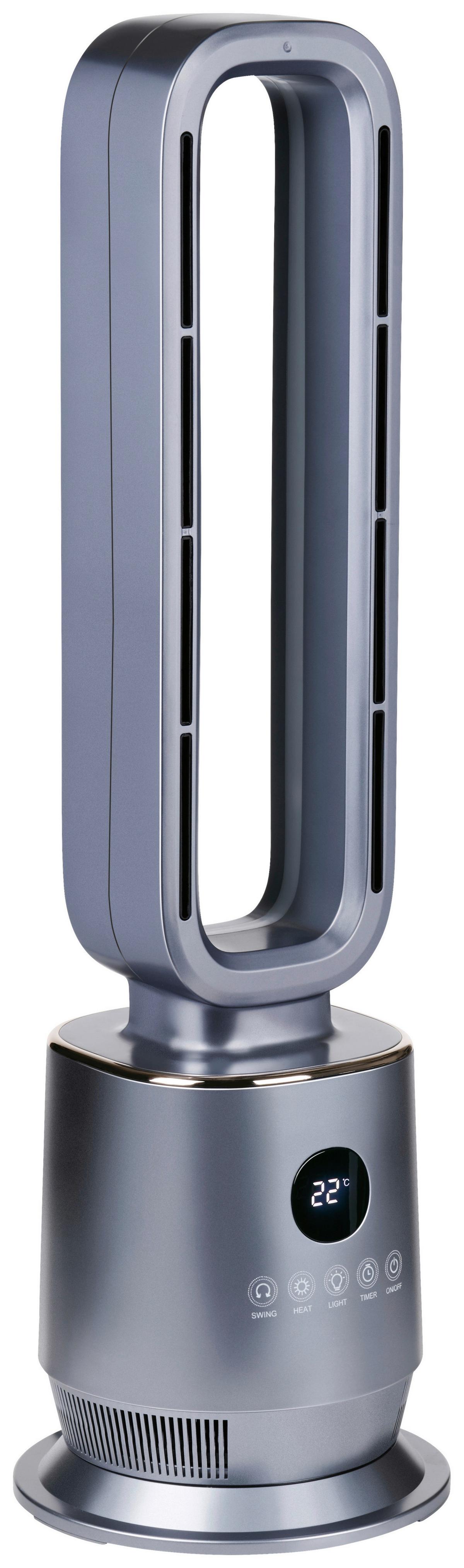 Heizlüfter Heater Bladeless Ptc 2000w - Grau, MODERN, Kunststoff (85.5/27.5/28cm)
