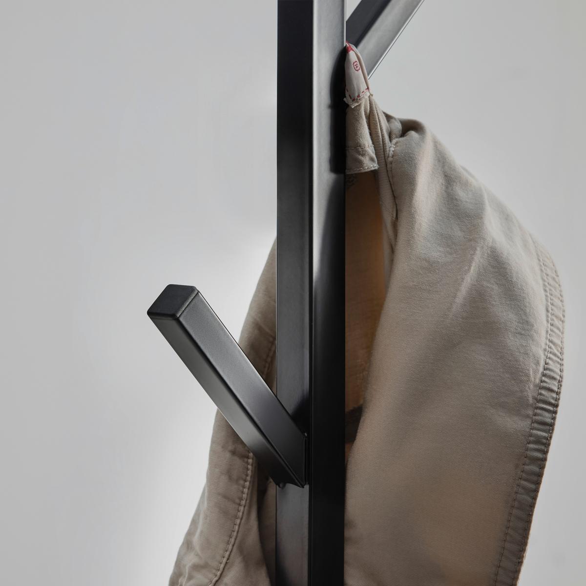 STOJAN DO ŠATNY IMOLA -EXKLUSIV- - černá, Moderní, kov/sklo (40/182/40cm) - Mömax