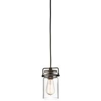 HÄNGELEUCHTE KL-BRINLEY-MP-OZ - Bronzefarben, LIFESTYLE, Glas/Metall (12/25.3cm) - Elstead Lighting