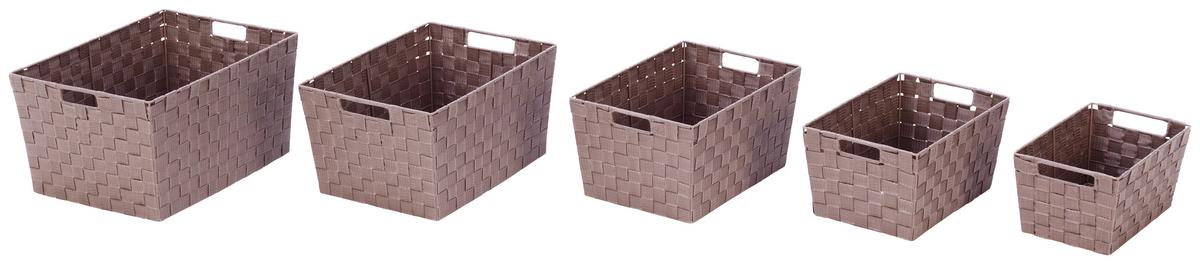 Regalkorb Carolyn - Hellbraun, Basics, Kunststoff (35/17/23cm) - Ondega