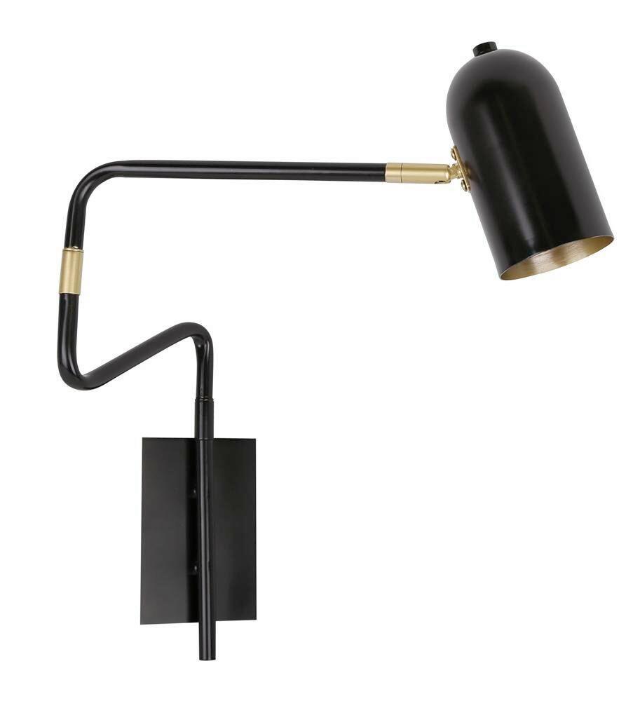 WANDLEUCHTE 21-75451 - Schwarz, Basics, Metall (8/51/39cm)