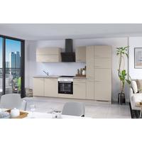 Küchenblock Ip1200 - Creme/Grau, Basics, Holzwerkstoff (310cm) - Impuls