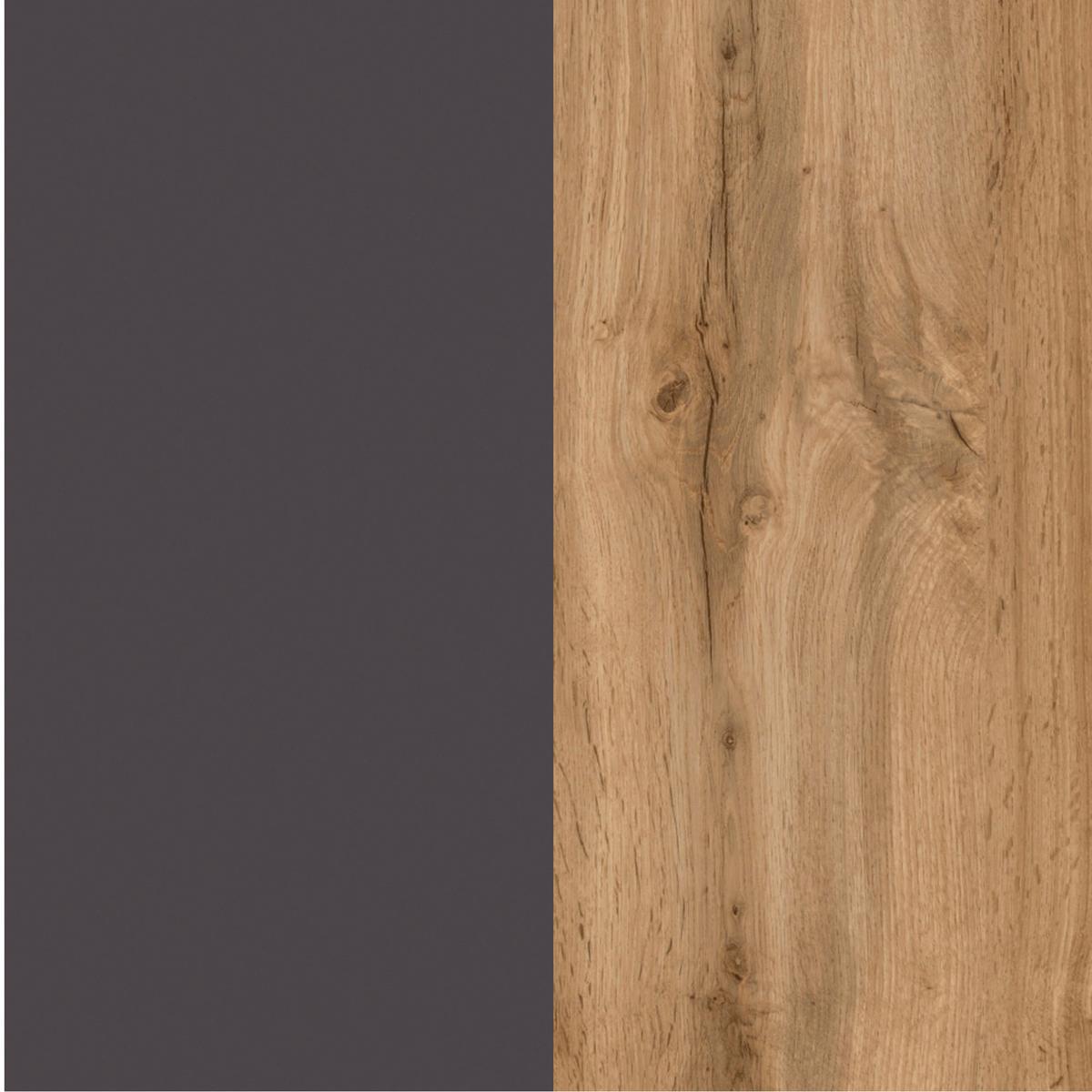 Hängender Waschbecken- Unterschrank Arosa B: 120 Cm - Eiche Wotan/Grau, MODERN, Holzwerkstoff (120/41/47cm) - Held