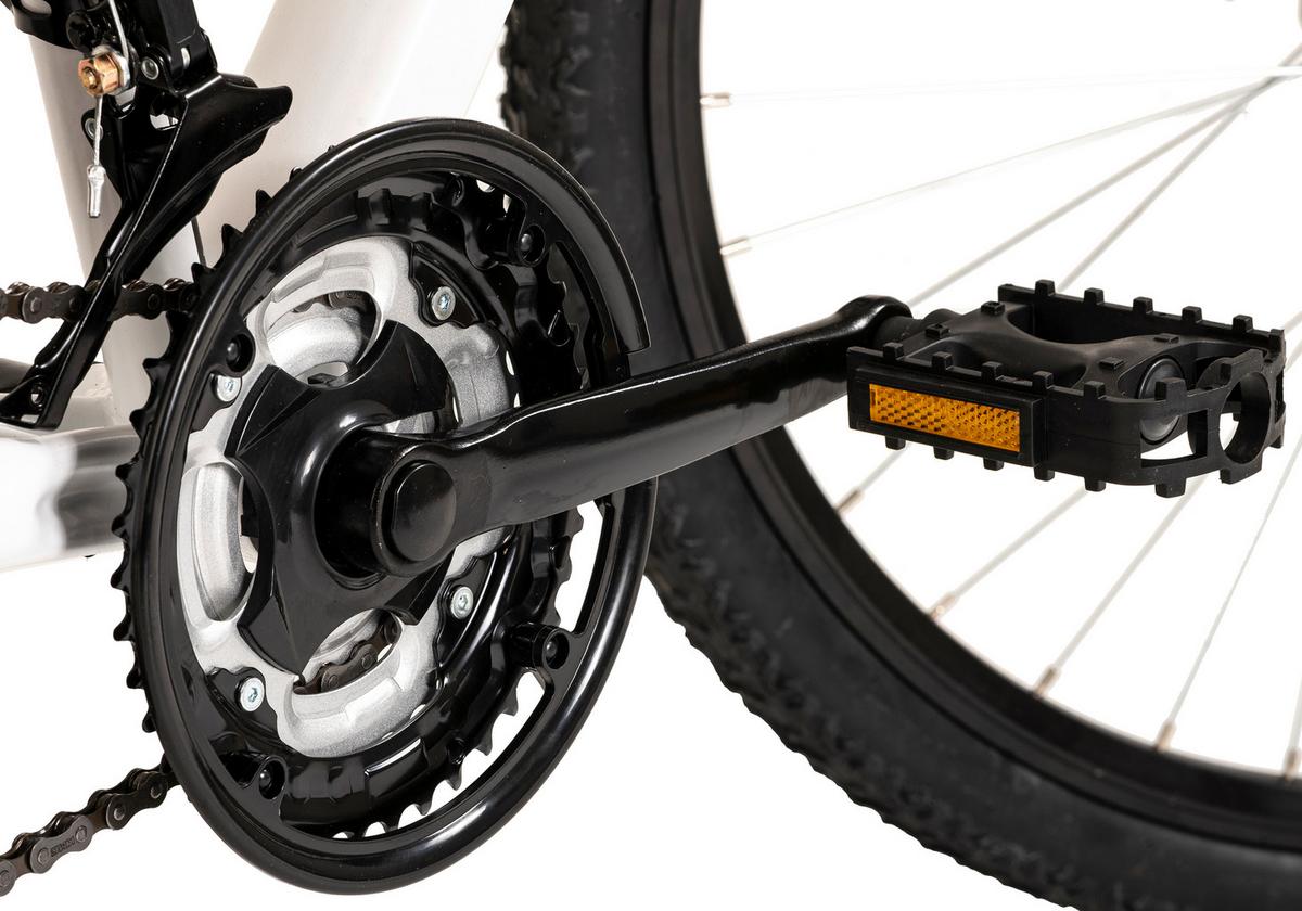 Mountainbike 423m - Weiß, KONVENTIONELL, Metall (25/140/60cm)