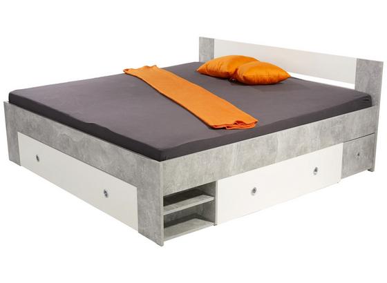 Posteľ Azurro 180 - biela/svetlosivá, Moderný, kompozitné drevo (204/75/185cm) Posteľ Azurro 180 - biela/svetlosivá, Moderný, kompozitné drevo (204/75/185cm)