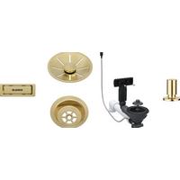 AB- UND ÜBERLAUFGARNITUR 207427 - Goldfarben, Basics (11,4/18,3/18,4cm) - Blanco