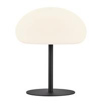 Akku-tischleuchte Sponge Weiß Schwarz D: 34 Cm - Schwarz/Weiß, Design, Kunststoff/Metall (34/40cm) - Nordlux