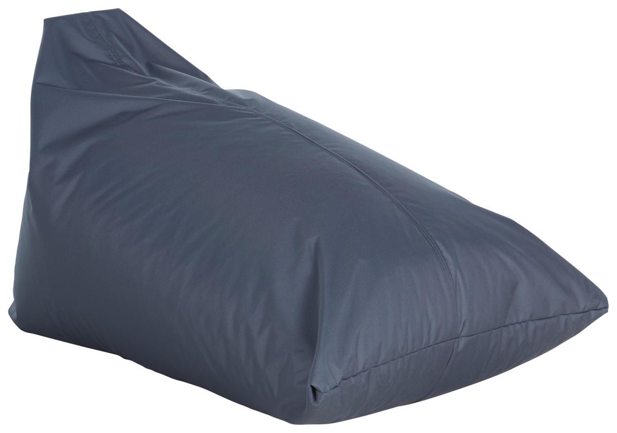 Sitzsack Relax Lounger Joker Graphit, Polystyrol-Füllung - Graphitfarben, Basics, Textil (130/40/170cm) - Ondega