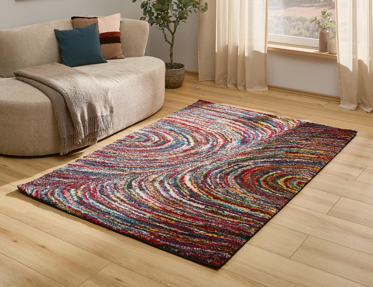 Webteppich Color Face Multicolor 140x200 cm - Multicolor, Trend, Textil (140/200cm) - Novel