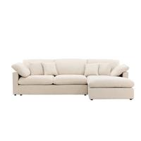 Ecksofa Amalfi Beige B: 297cm - Beige, MODERN, Kunststoff/Textil (297/85/107cm) - Livetastic