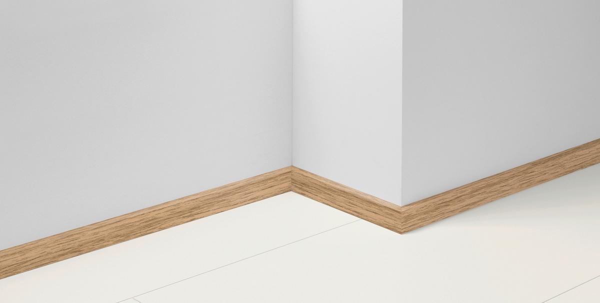 Sockelleiste Eiche Natur - Hellbraun/Eichefarben, Basics, Holzwerkstoff (220/4/1,6cm) - Parador